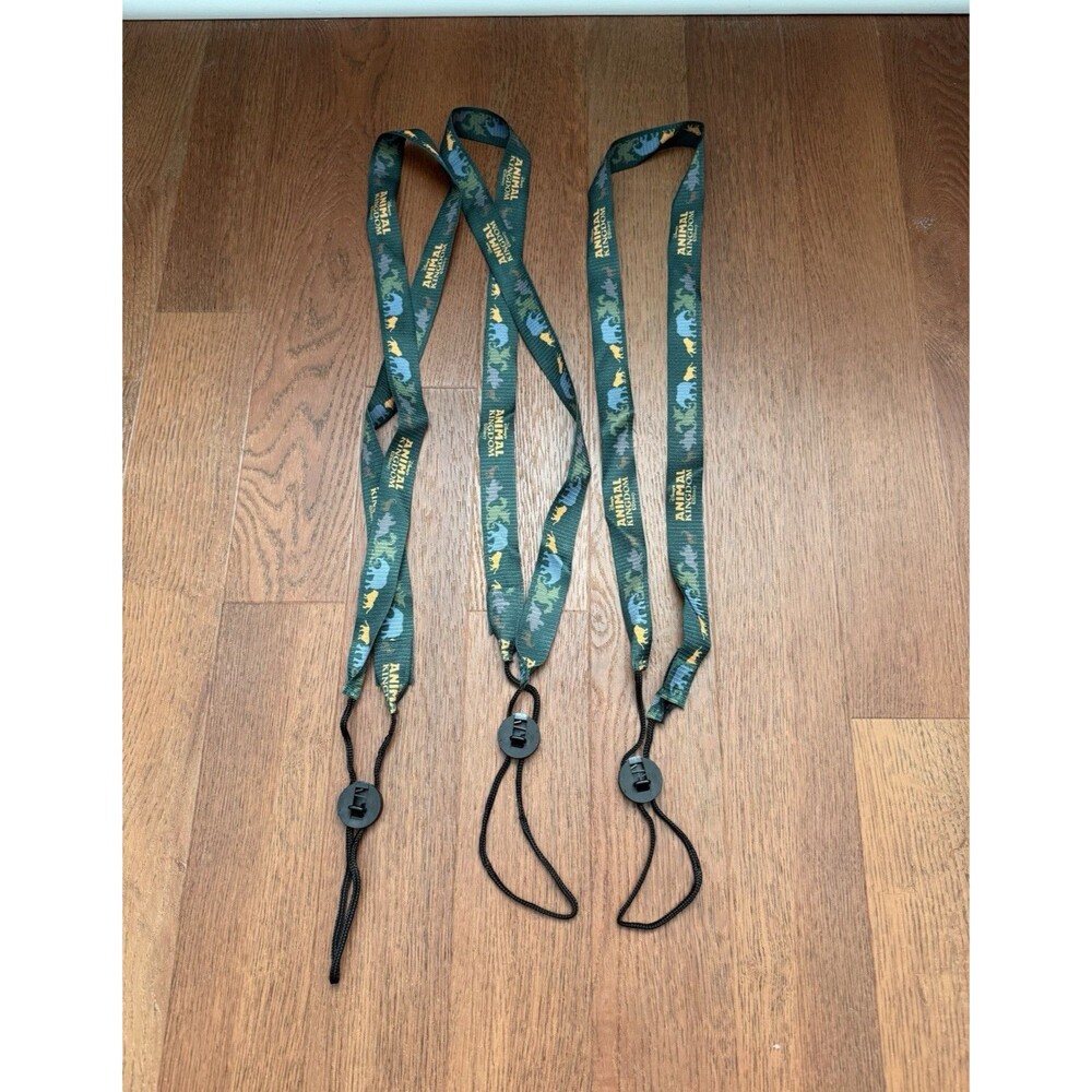 Vtg 1997 Disney World Animal Kingdom Water Bottle Lanyard LASO Giacona Lot of 3